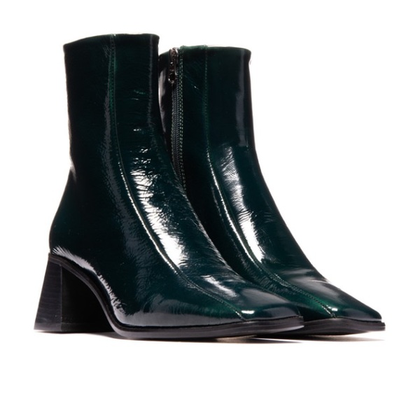 L’intervalle | BOGART GREEN LEATHER BOOTS - Picture 7 of 8